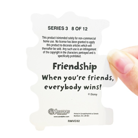 Vintage Sandylion Disney Mickey Mouse Friends Large Sticker Sparkly Holographic - Picture 4 of 9